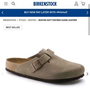 Birkenstock Boston soft footbed - Taupe